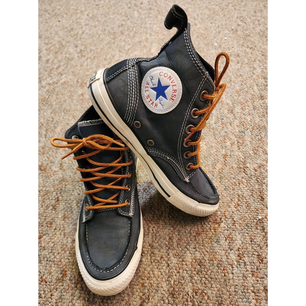 Converse Chuck Taylor Classic Boot Navy Leather Sargent Outsider High Top W6.5
